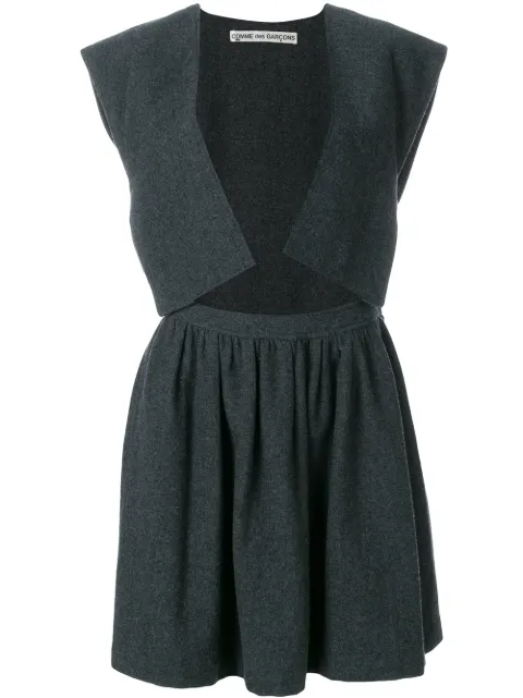 Comme Des Garçons Pre-Owned open front dress Grey CDG289A