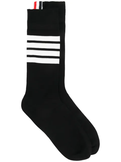 Thom Browne 4-Bar mid-calf socks Black MAS023B01690
