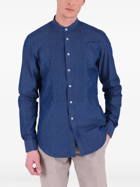 Dell'oglio stitched bib shirt Blue BAGU2F6HIBC0201