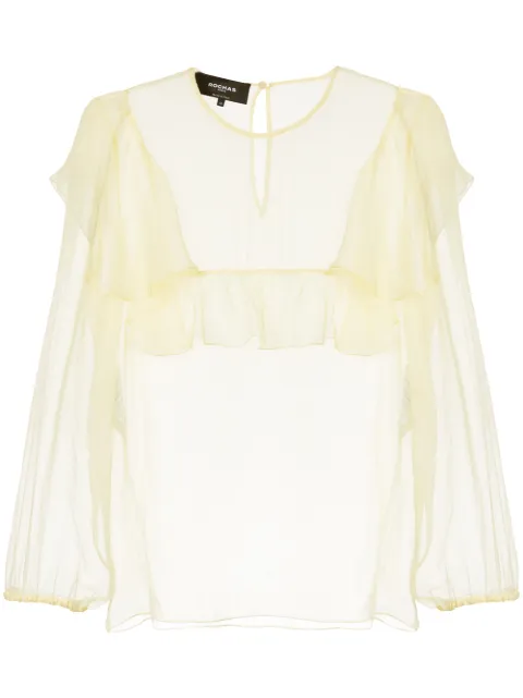 Rochas ruffled blouse White ROPM600499RM281400