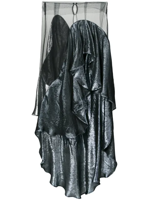Paula Knorr panelled draped skirt Black PKSS18DS
