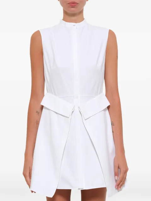 Alexander McQueen folded flap detail shirt short dress White 516699QKA05