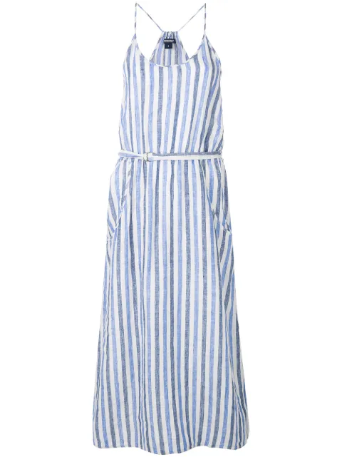 Woolrich striped maxi dress Blue WWABI0382LI02