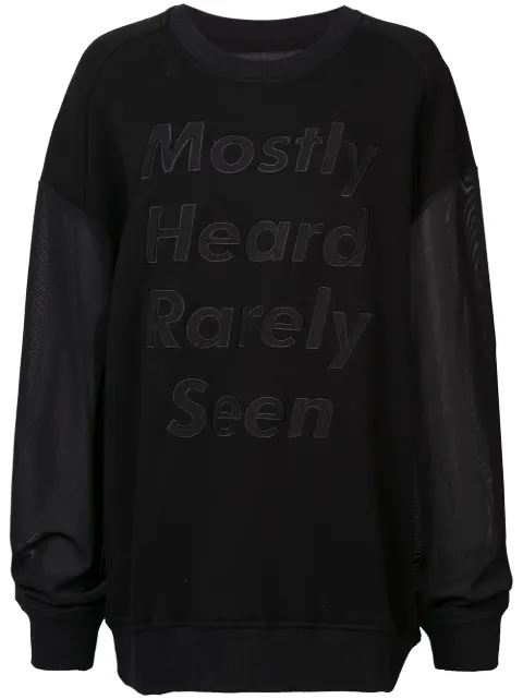 Mostly Heard Rarely Seen A Strange Day sweatshirt Black MH02AHK03A