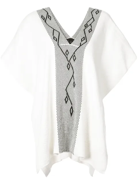 VOZ copihue manta kaftan White VM42B