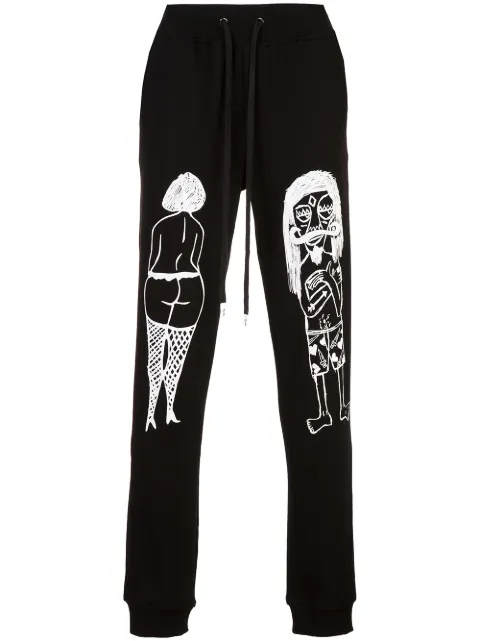 Haculla Hotel Couple track pants Black HA02AHKB04