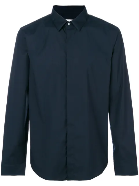 Jil Sander concealed fastening shirt Blue JSUM740526MM254102