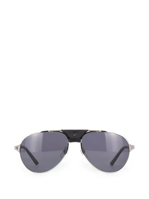 Cartier Eyewear Santos pilot-frame sunglasses Silver CT0034S