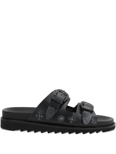 Toga Virilis buckled sandals Black AJ830LEATHER