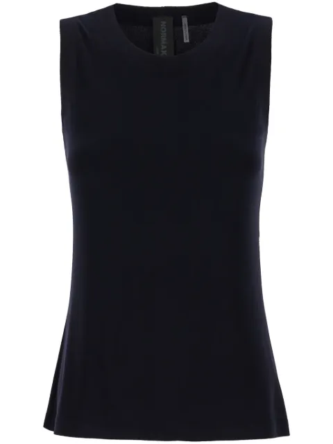 Norma Kamali crew-neck tank top Blue KK4266PL107012