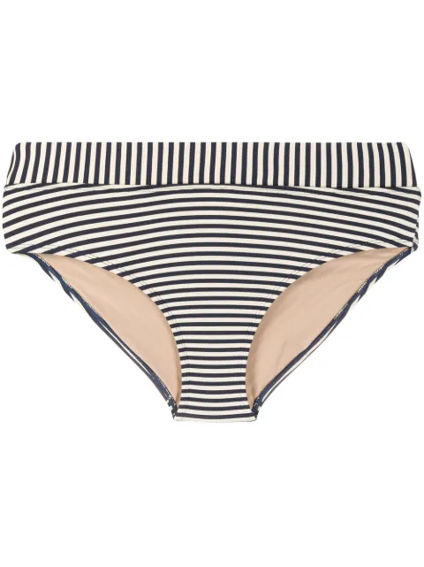 Marlies Dekkers striped fold-down style bikini bottoms Blue 18194