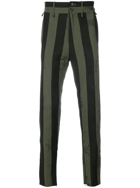 Damir Doma striped trousers Green CS1M0041F1509