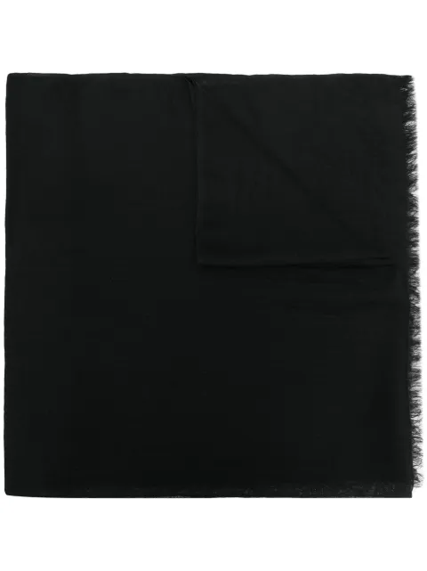 N.Peal Ultrafine Pashmina Shawl scarf Black NPA000086A