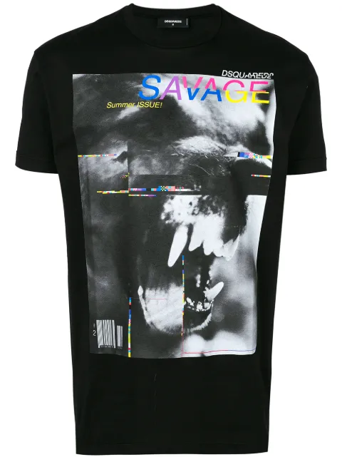 DSQUARED2 Savage T-shirt Black S71GD0627S22427