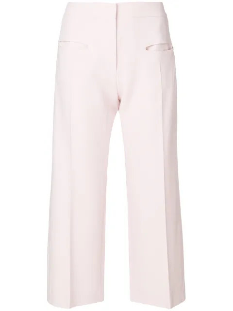 Carven wide leg cropped pants Pink 2077P7004