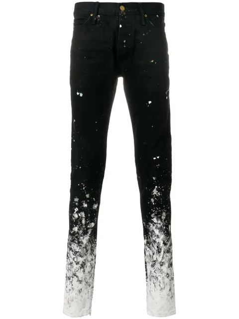 Fear Of God paint detail jeans Black 5C17SDVJPBLK
