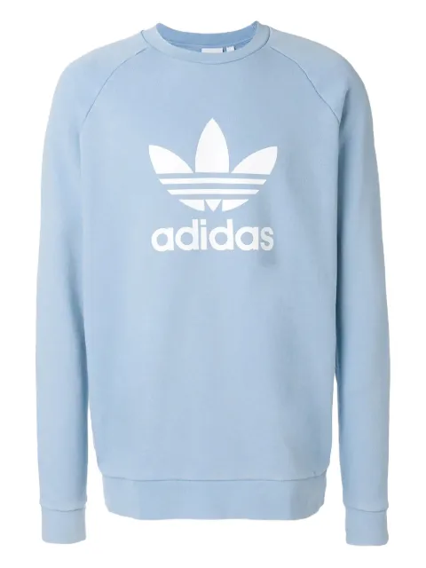 adidas Adidas Originals Trefoil Warm Up crew sweatshirt Blue CV8643