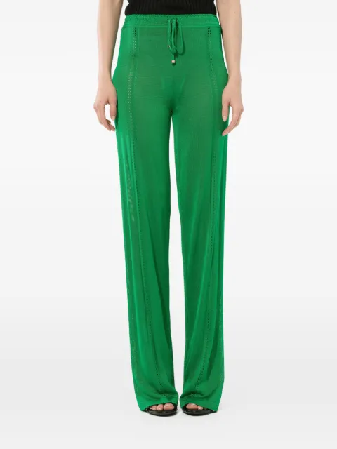 PUCCI straight-leg knitted trousers Green 82KT0182952