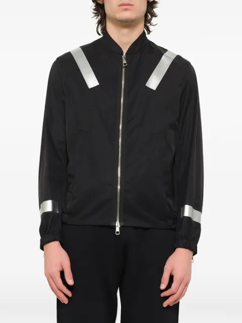 Neil Barrett stripe-detail bomber jacket Black BSP327VG094