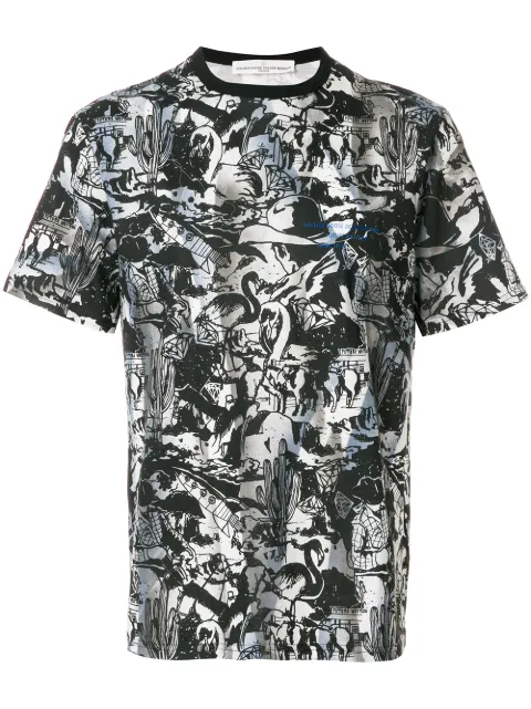 Golden Goose printed fitted T-shirt Black G32MP524A4