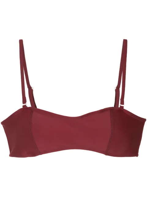 Duskii bandeau bikini top Red DLT7046B