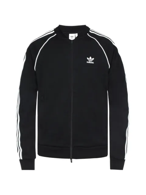 adidas zip front track sweater Black CW12560