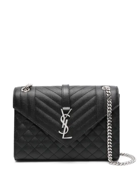 Saint Laurent medium Envelope shoulder bag Black 600185BOW92