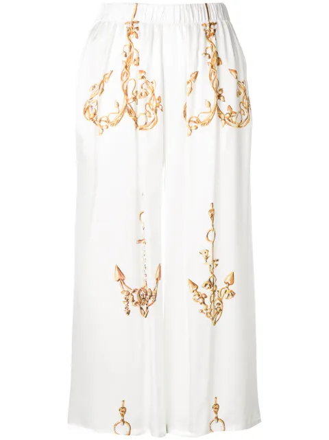 Natasha Zinko printed culottes White R831406