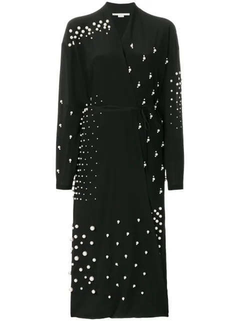 Stella McCartney pearl embellished gown Black 501524SY206