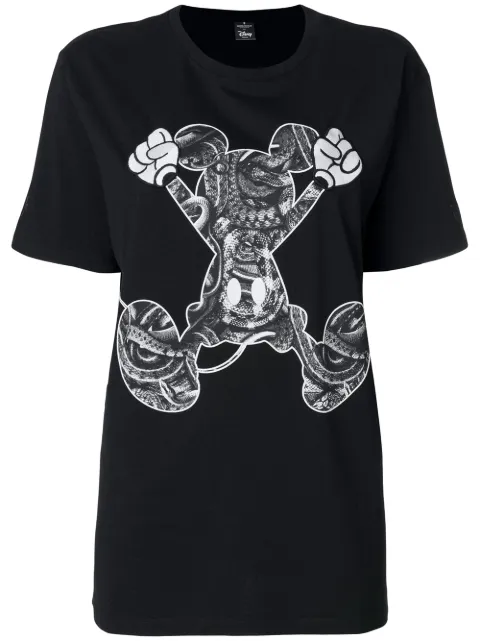 COUNTY OF MILAN Mickey Mouse T-shirt Black CWAA016R180470791088