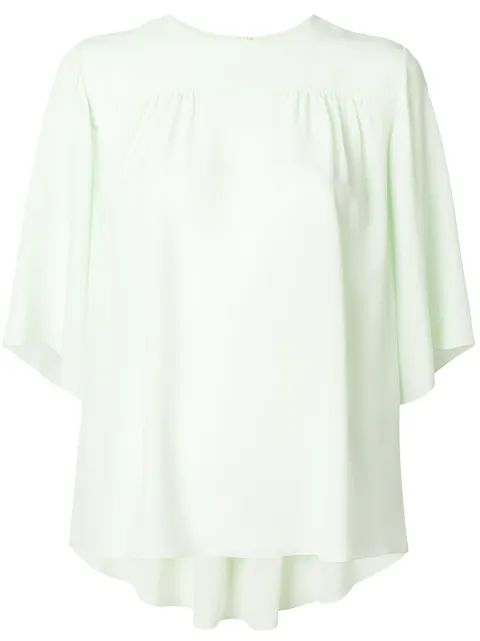 Chloé fluid trapeze blouse Green CHC18SHT37004