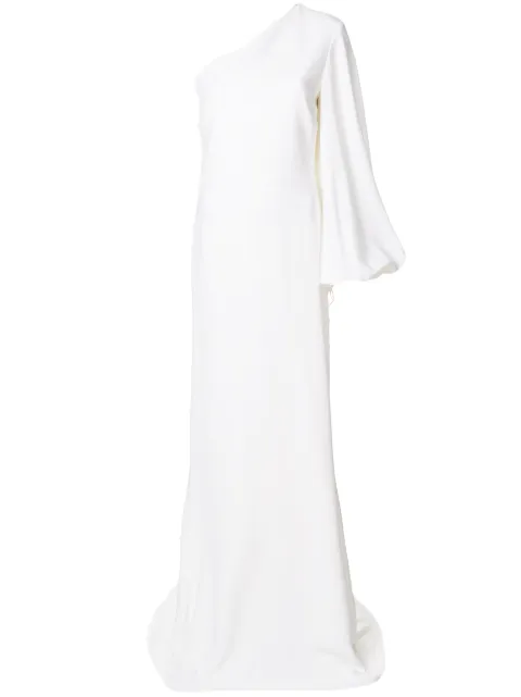 Stella McCartney one shoulder long dress White 502846SCA06