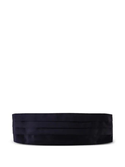 Dell'oglio pleated sash silk belt Blue FASCIA1714133247