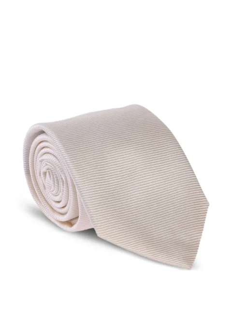Dell'oglio textured silk tie White MARTIN1861133242