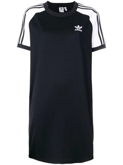 adidas Adidas Originals Adicolour 3-Stripe raglan dress Black CE4961