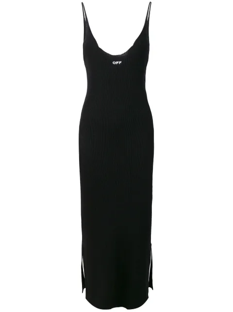 Off-White ribbed dress Black OWHI002R188380301001