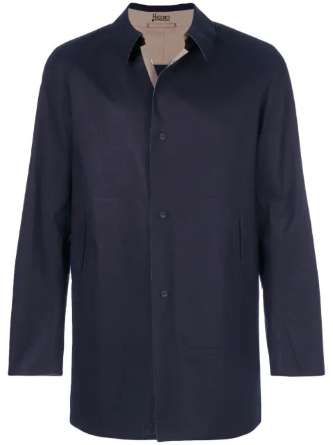 Herno single-breasted coat Blue IM0164U13170