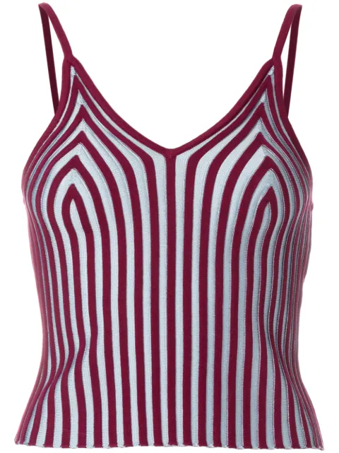 Kenzo striped vest Red F852TO466824