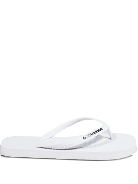 DSQUARED2 branded flip-flops White FFM000117200001