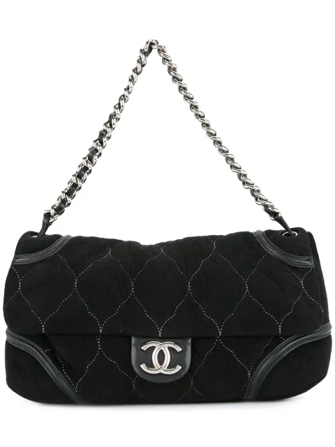 CHANEL Pre-Owned Quilted CC logos chain shoulder bag Black 122554422
