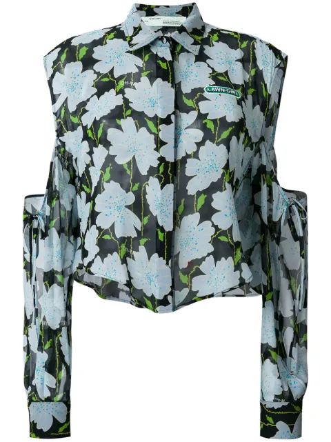 Off-White cropped shirt Multicolour OWGA041R188350299940