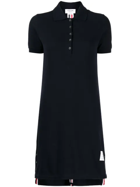 Thom Browne pique RWB stripe polo dress Blue FJD027A00050
