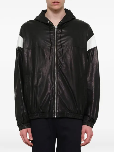 Kenzo logo-patch hooded jacket Black F855BL9180AA
