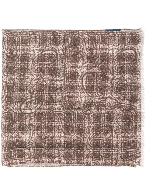 Dell'oglio checked scarf Brown PIANOSA071128257