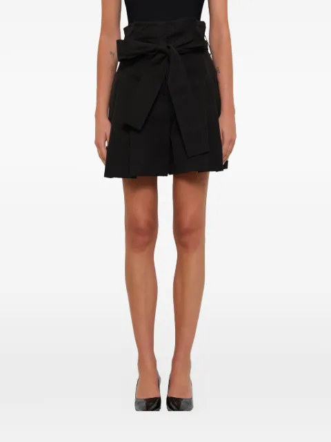 Alexander McQueen high-waisted tie shorts Black 502828QKF02