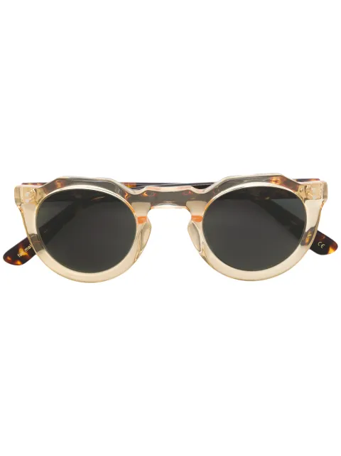 Lesca round tinted sunglasses Brown PICA