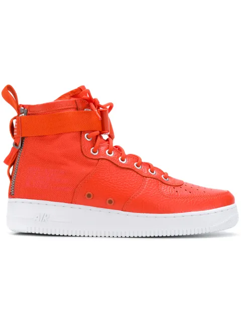 Nike SF Air Force 1 Mid "Team Orange" sneakers Yellow 917753