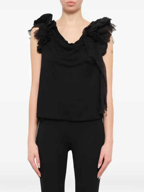 Givenchy V-neck sleeveles top Black BW600R300S