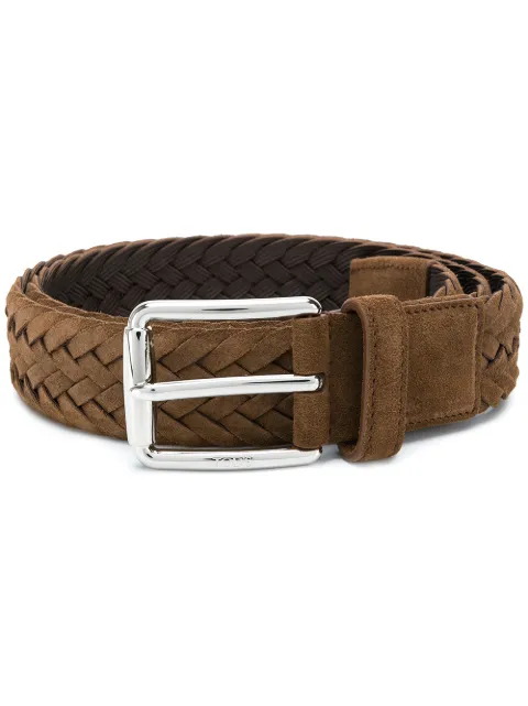 Tod's woven buckle belt Brown XCMCPR23100HMK