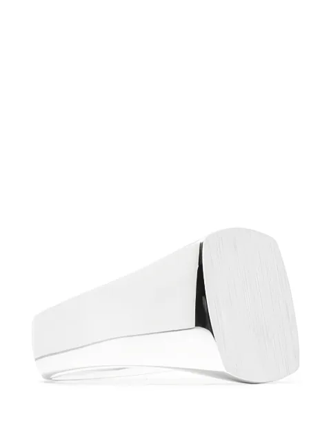 Tom Wood Cushion Satin signet ring Metallic R74HRNA02S925